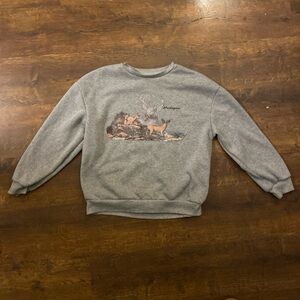 Gray Graphic Men's Sweater